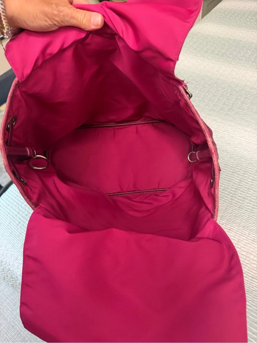Dior Quilted Tote in Raspberry Pink with Signature Charm